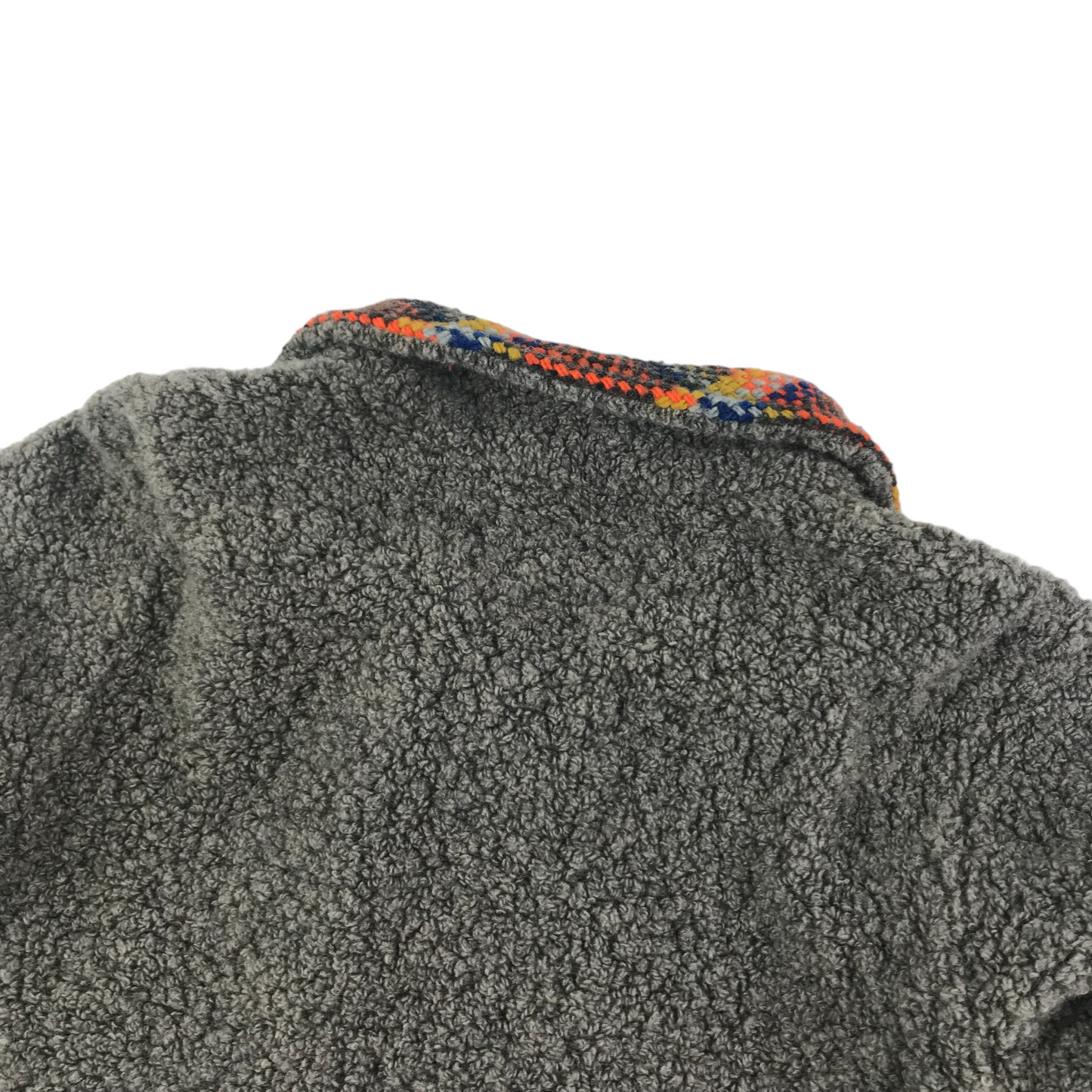 Replay & Son size 7-9 grey check collar fleece