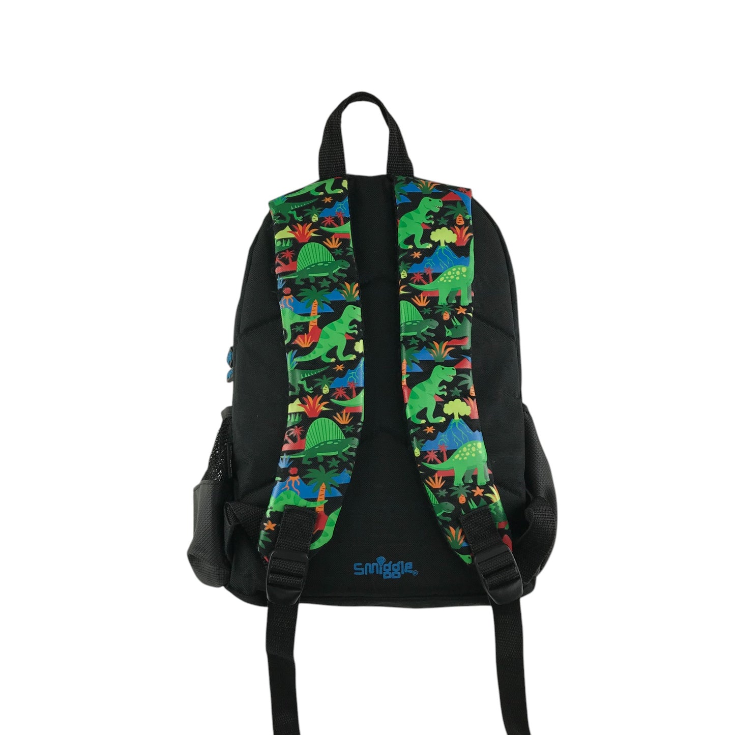 Smiggle small rucksack green and black dinosaurs