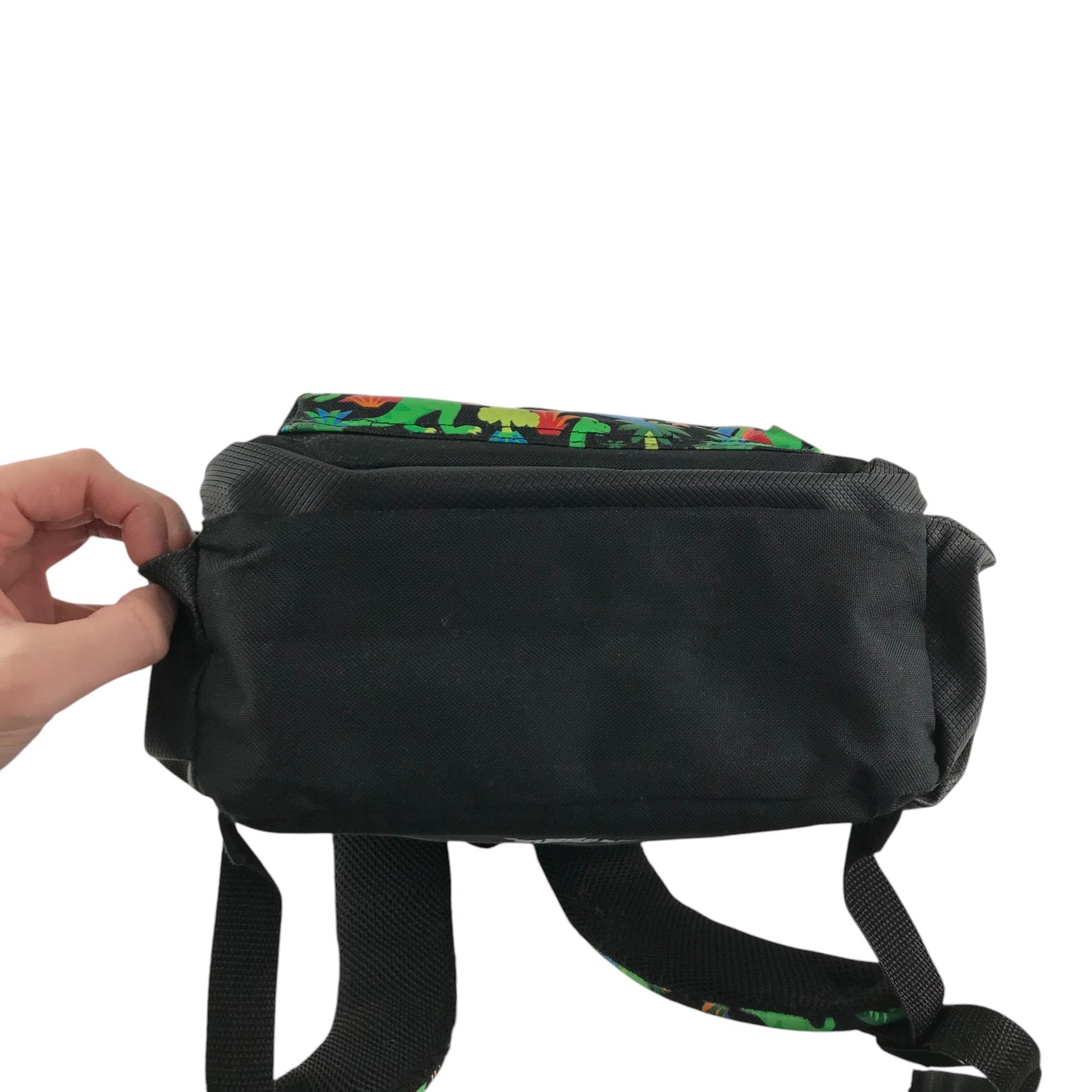 Smiggle small rucksack green and black dinosaurs