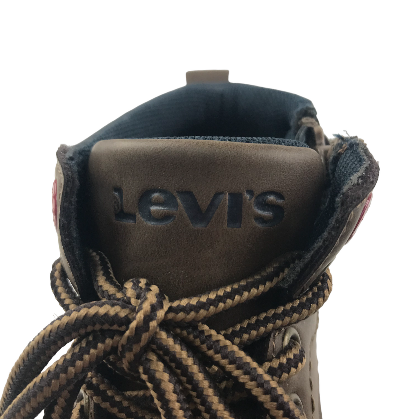 Levi's Boots Shoe Size 10.5 Junior Brown Leather with Laces