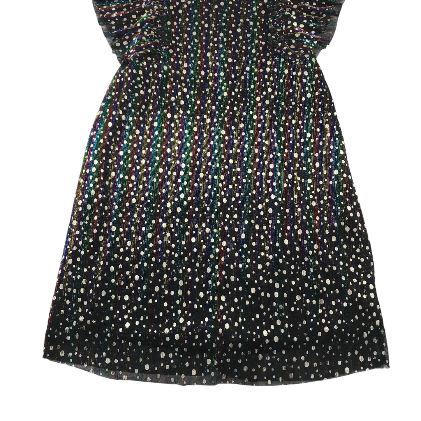 Next dress 7-8 years black and multicolour sparkly A-line chemise