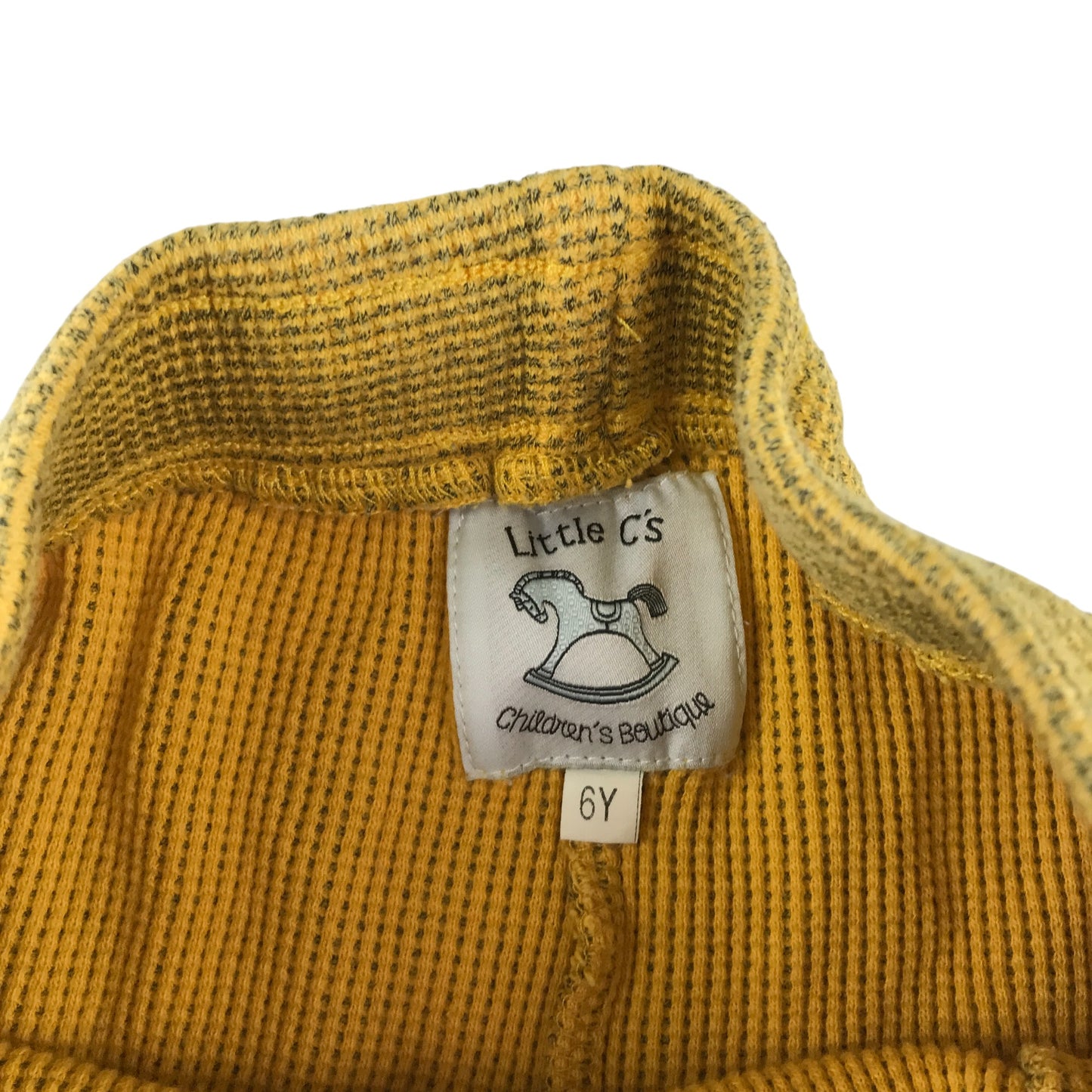 Little C's joggers 5-6 years mustard yellow plain with yellow draw strings
