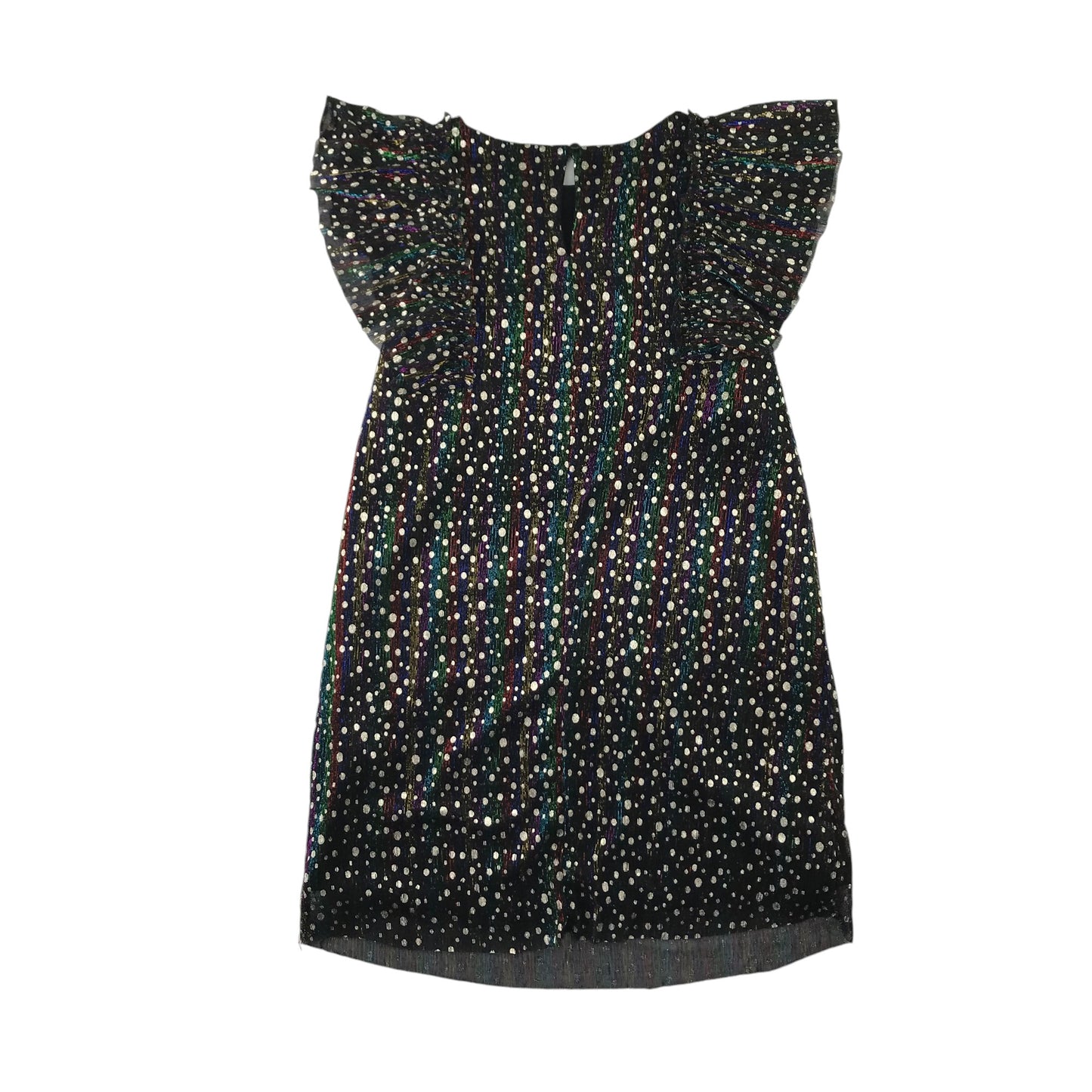 Next dress 7-8 years black and multicolour sparkly A-line chemise