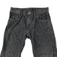 H&M trouser 6-7 year grey plain corduroy pull-on slim fit adjustable waist cotton