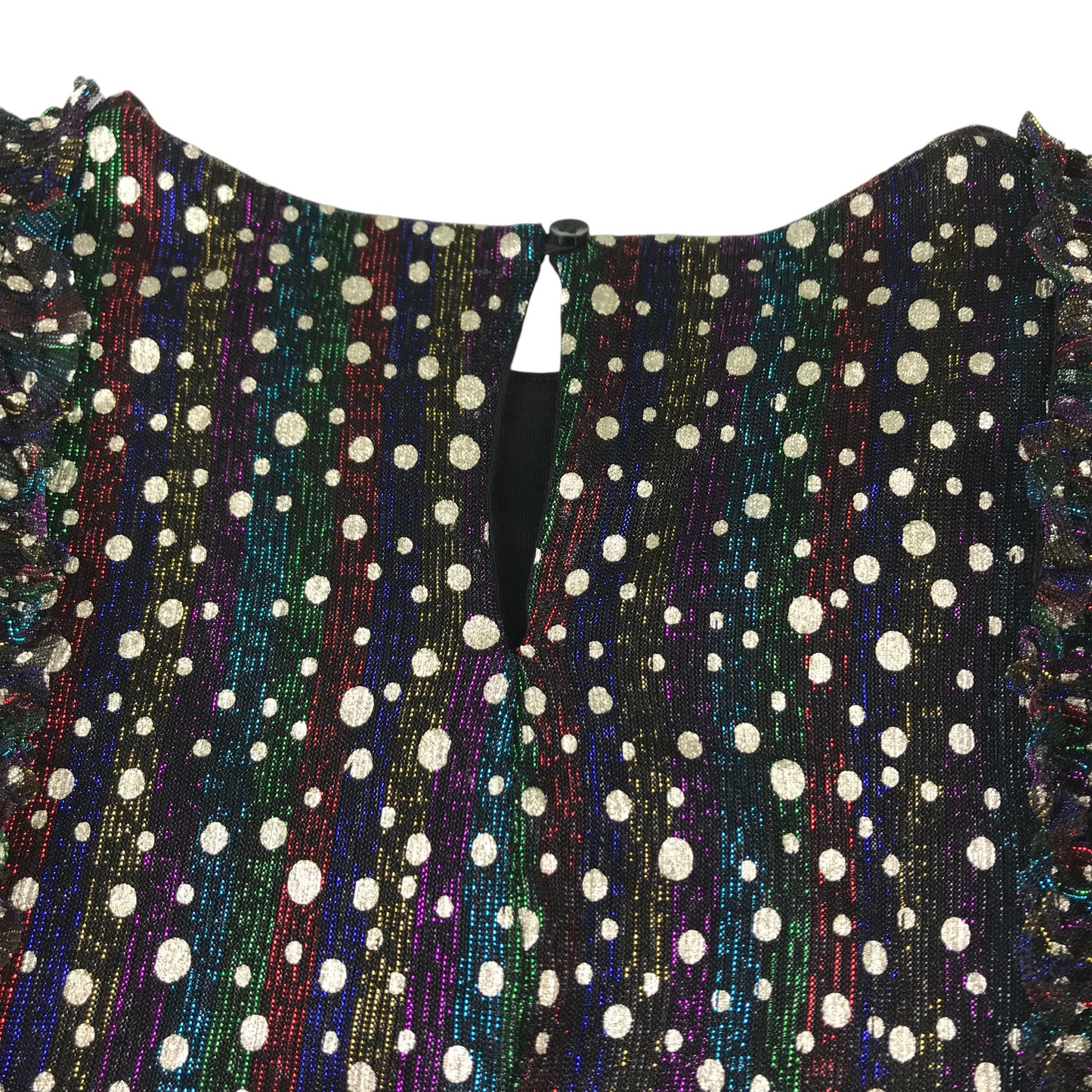 Next dress 7-8 years black and multicolour sparkly A-line chemise