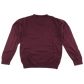 Burgundy v-neck school jumper