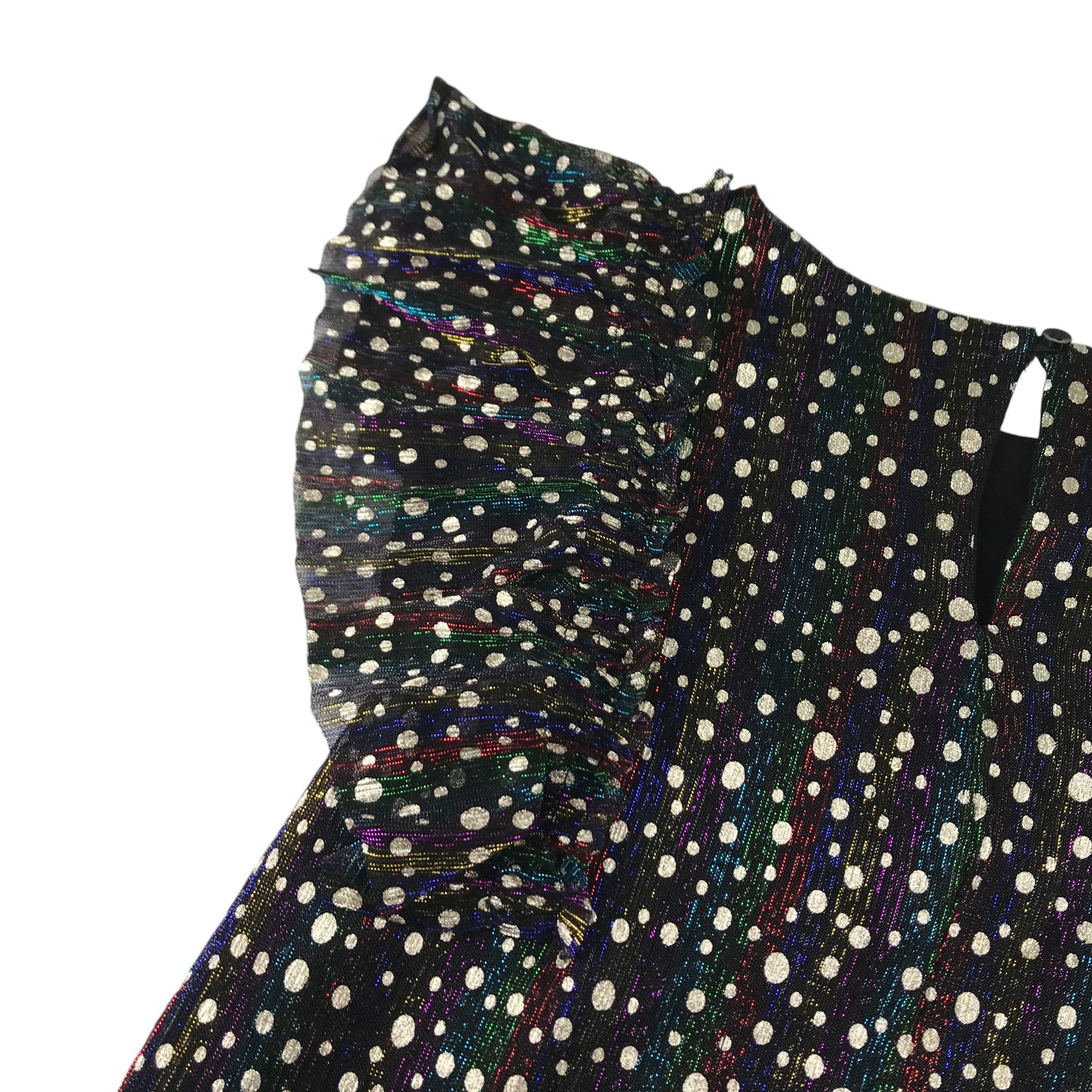 Next dress 7-8 years black and multicolour sparkly A-line chemise