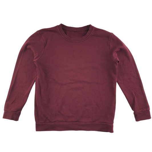 Burgundy sweatshirt school jumper