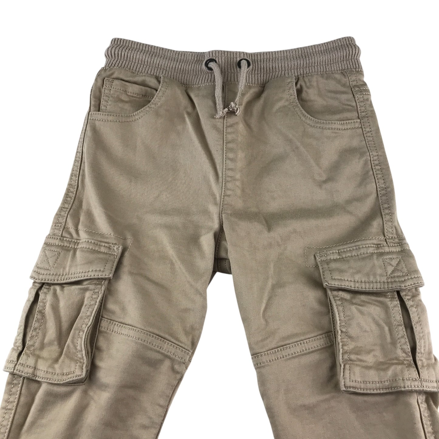 Tu trouser 6-7 year beige pull-on cargo style