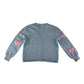 George cardigan 10-11 years light blue with pink love hearts