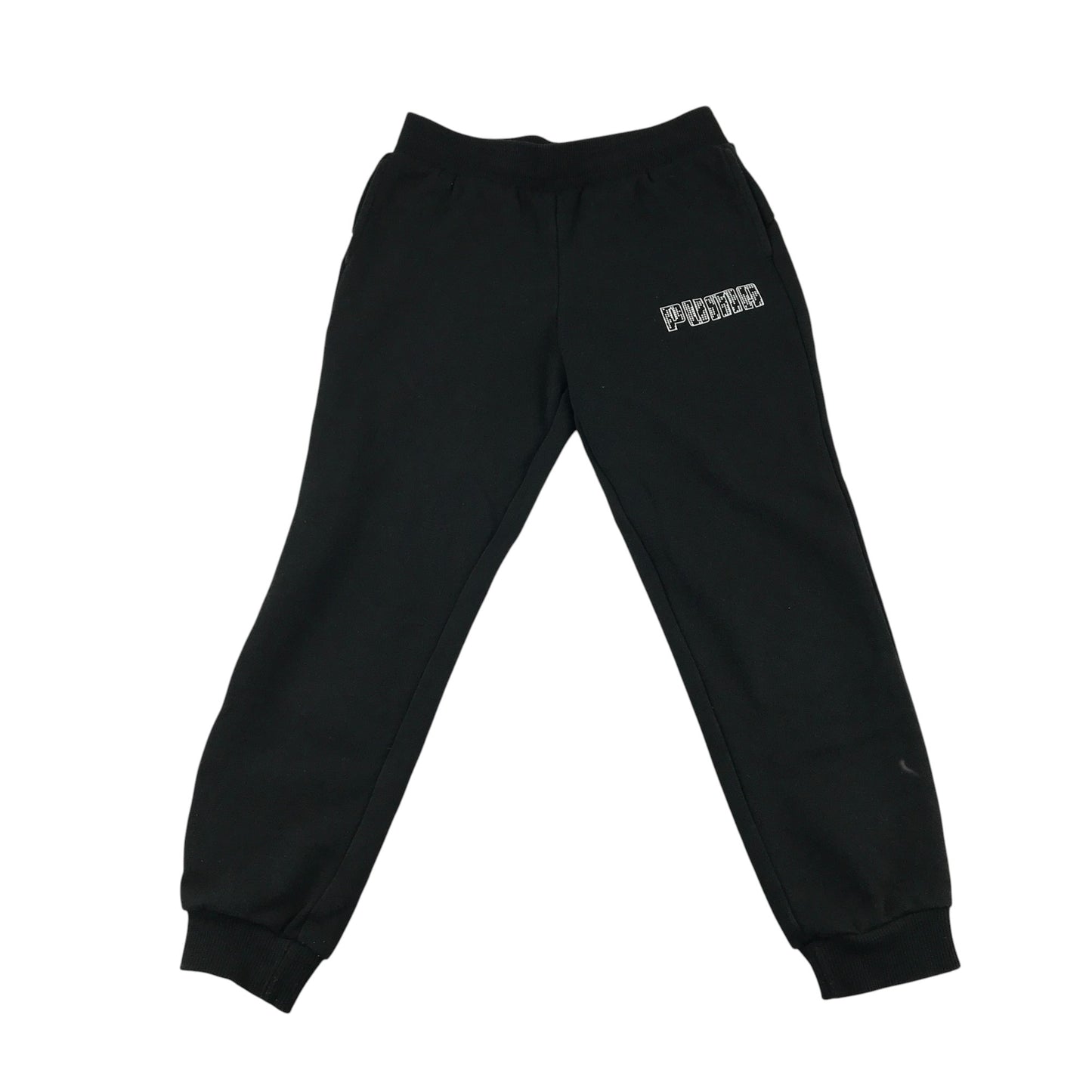 Puma joggers 7-8 years black pull-on with logo