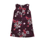 Dubster dress 5-6 years purple floral velvet style A-line
