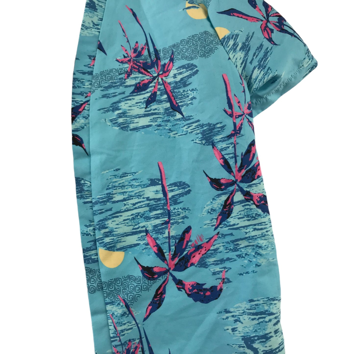 Shein Kimono and Shorts Set Age 13 Blue Beach Theme Print