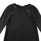 H&M dress 6-8 years charcoal grey long sleeve A-line jersey with sequins