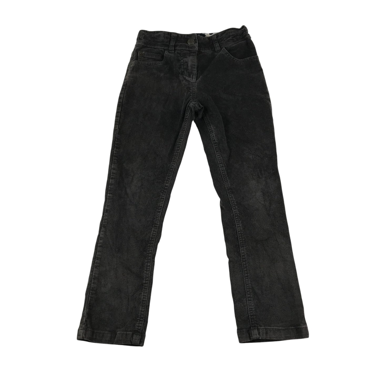 Mini Boden trouser 7-8 year grey corduroy pull-on adjustable waist