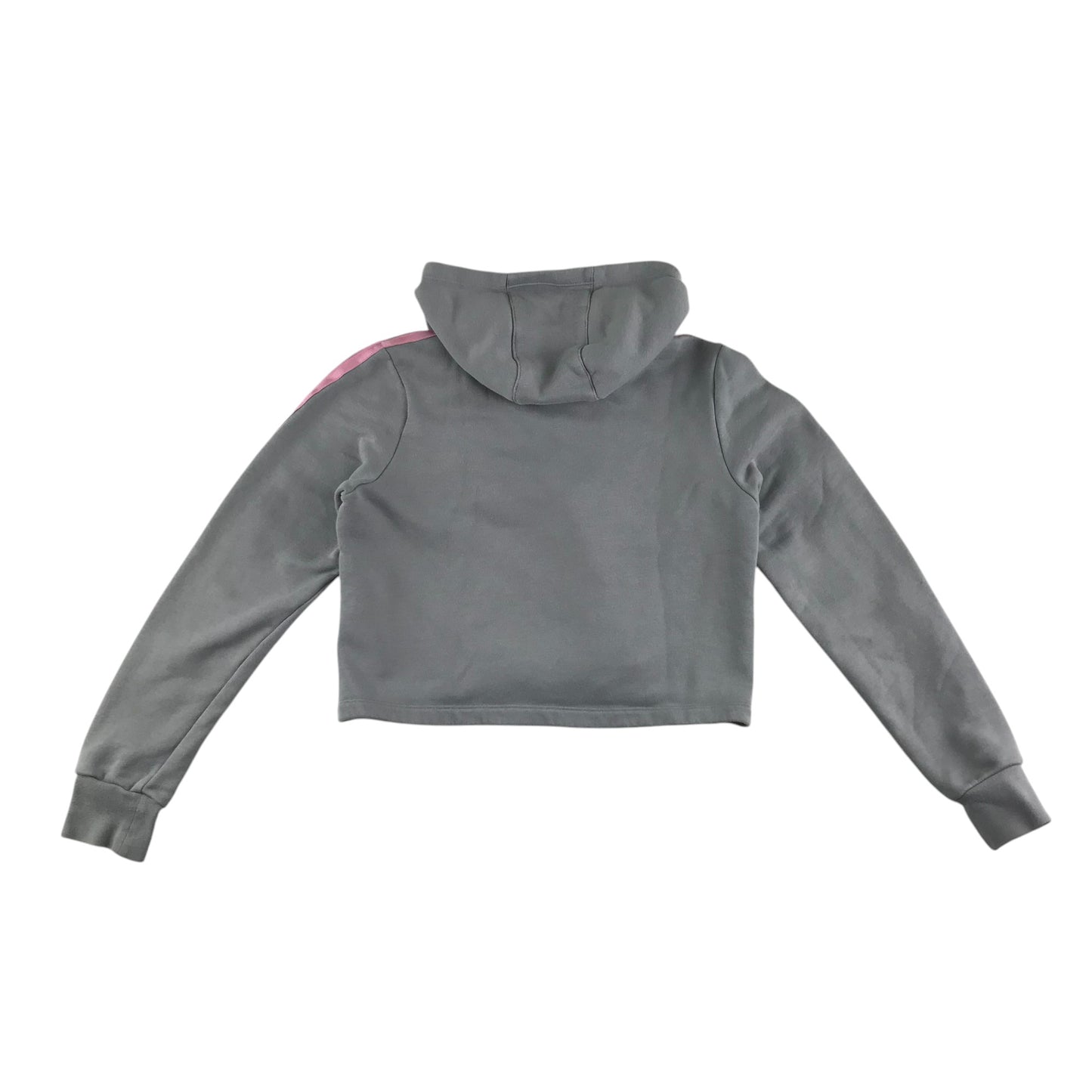 Adidas hoodie 11-12 years grey and pink cropped pullover