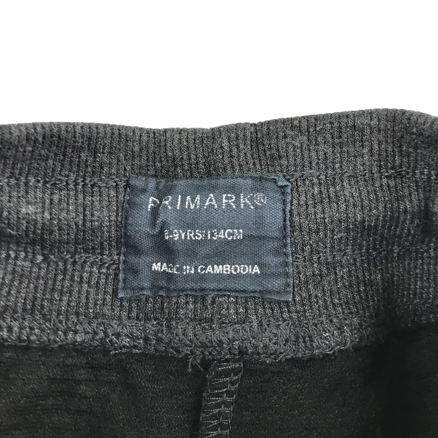 Primark joggers 8-9 years dark grey plain elasticated waist