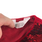 H&M dress 7-8 years red velvety chemise with sequin detailing
