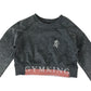 Gym King sport top women's size UK 4-6 grey long sleeve crop top