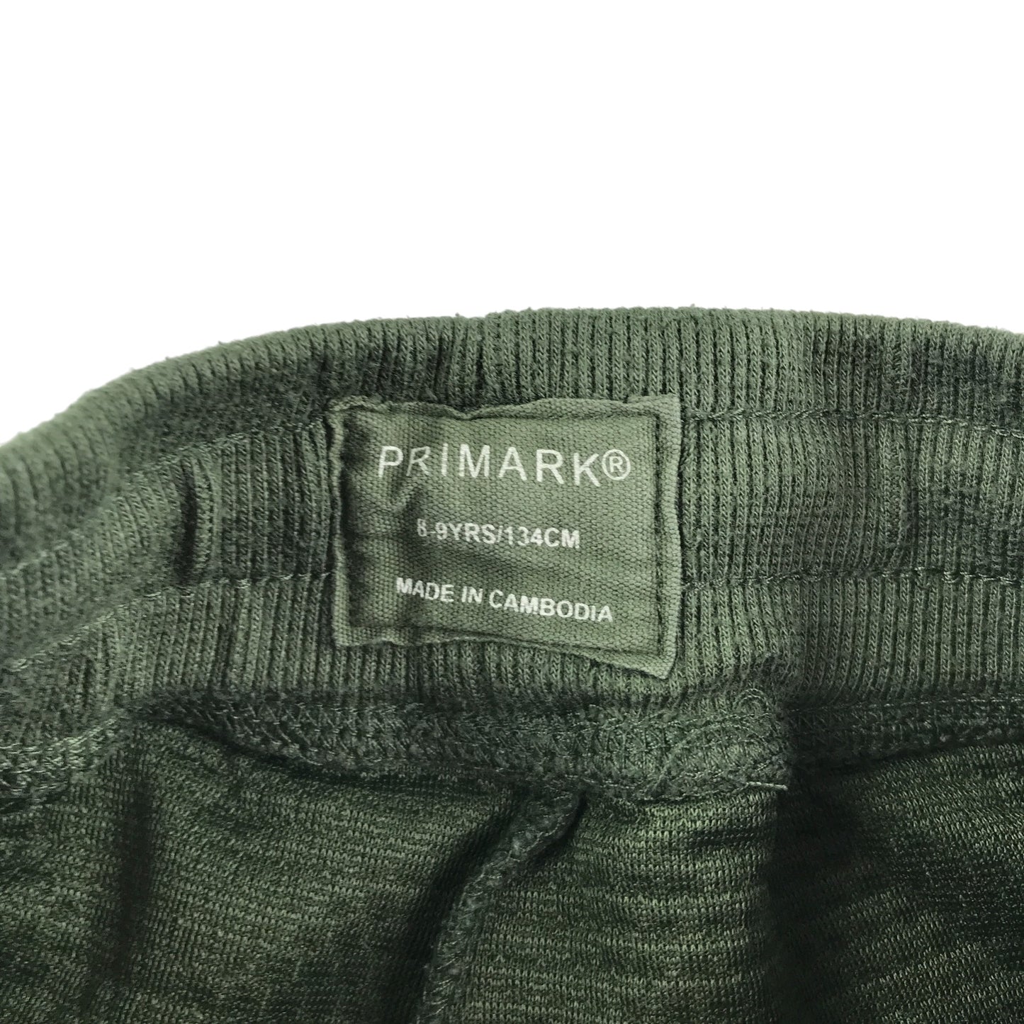 Primark joggers 8-9 years khaki plain elasticated waist