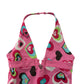 M&S Swim Top Age 7 Pink Love Hearts