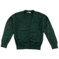 Green girls with pockets school cardigan