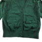 Green girls with pockets school cardigan