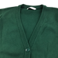 Green girls with pockets school cardigan