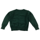 Green girls with pockets school cardigan