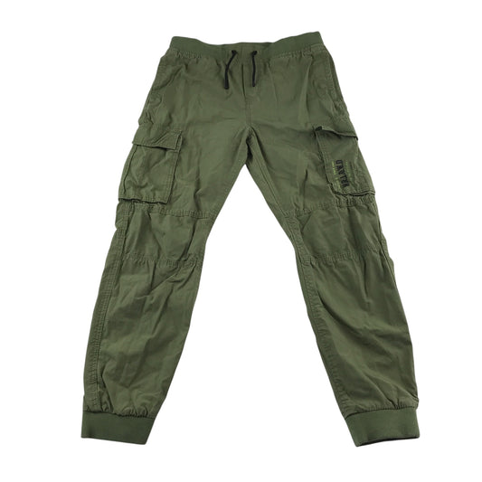 H&M trouser 12-13 year khaki pull-on jogger cargo style cotton