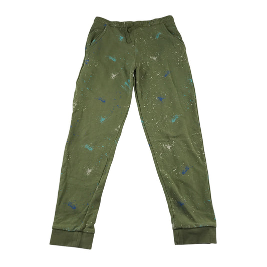 M&S joggers 13-14 years khaki paint splatter design elasticated waist