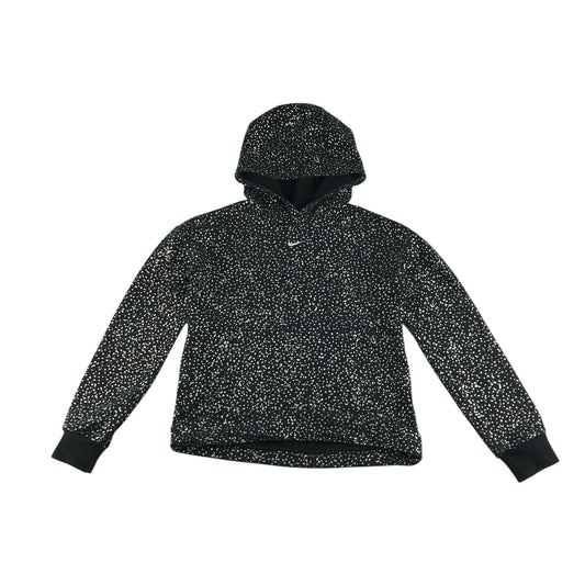 Nike hoodie 11-12 years black sparkly star pattern pullover