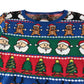 Next festive jumper 8-9 years blue Christmas Santa print cotton