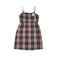 Primark dress womens size UK 6 pink and navy check pattern