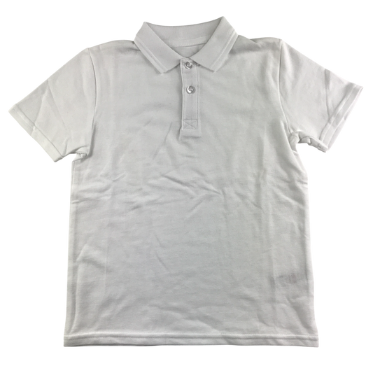 White school polo shirt