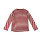 Next festive t-shirt 8-9 years red and white stripy long sleeve sequin Santa cotton