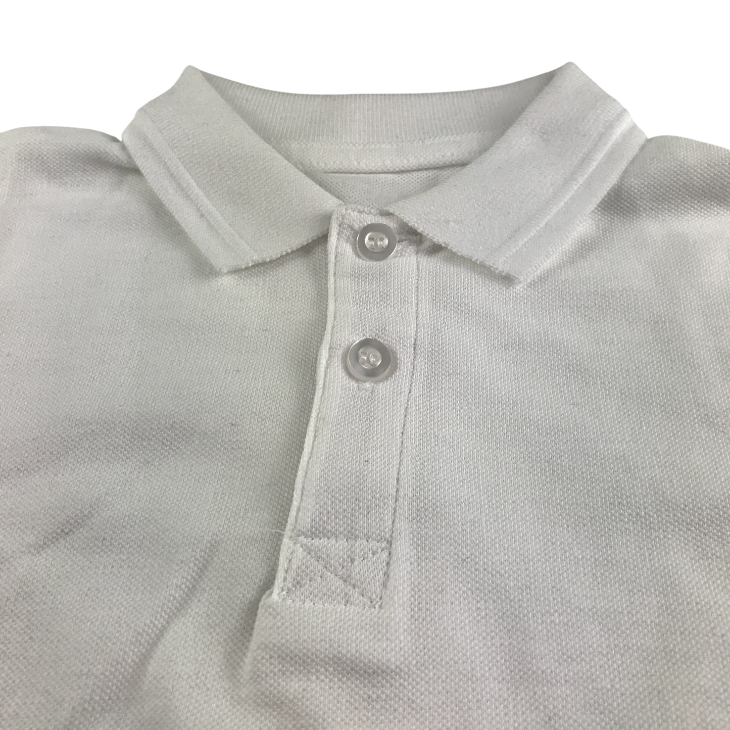 White school polo shirt