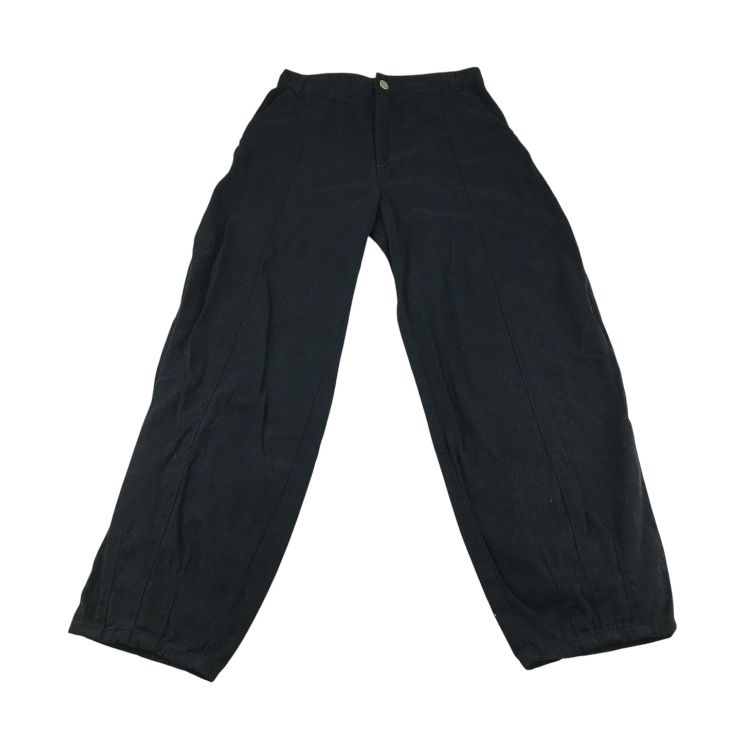 Monki trouser woman's size XS year black plain cotton