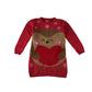 Tu festive dress 8-9 years red knitted jumper dress