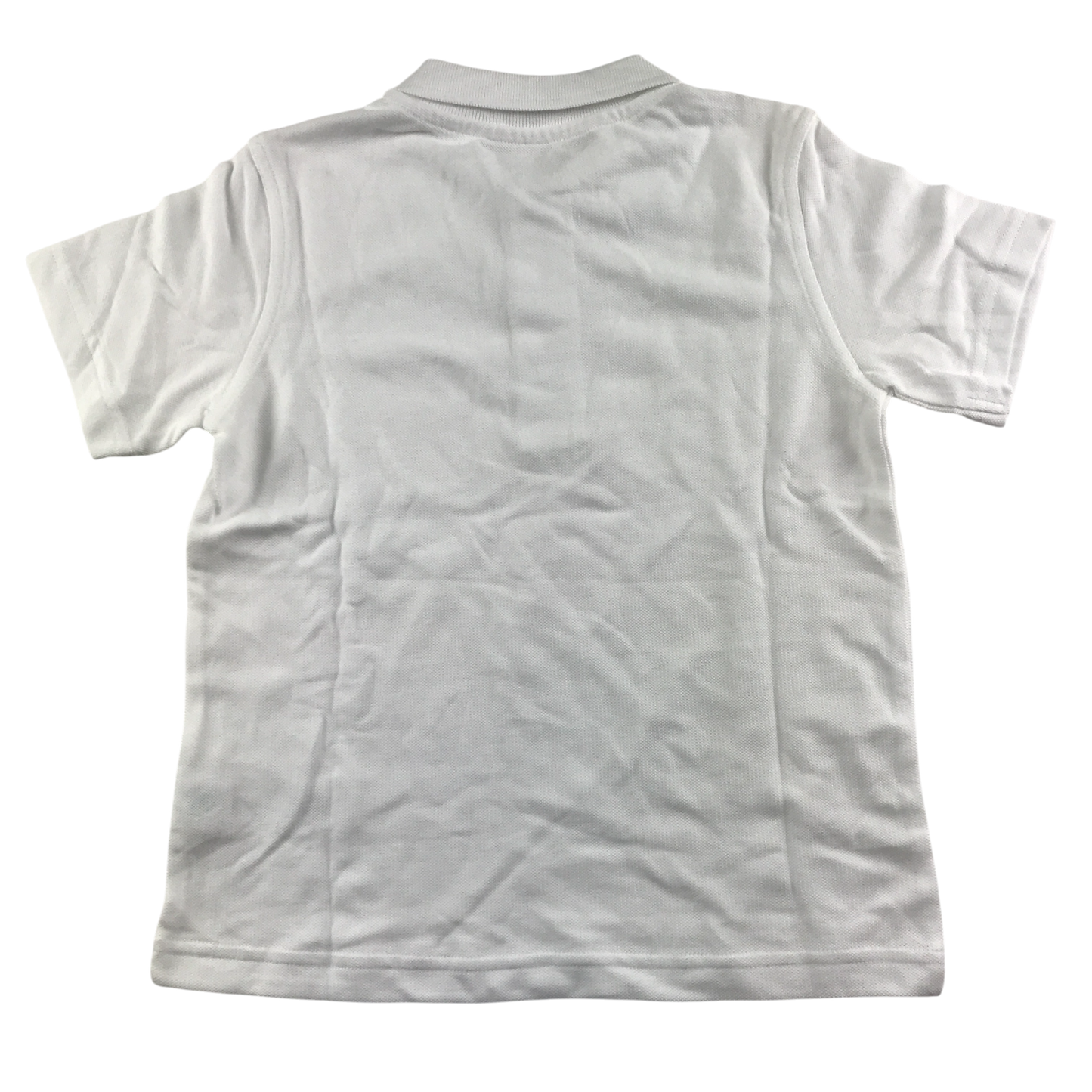 White school polo shirt