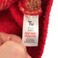 Tu festive dress 8-9 years red knitted jumper dress