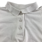 White scallop collar school polo shirt