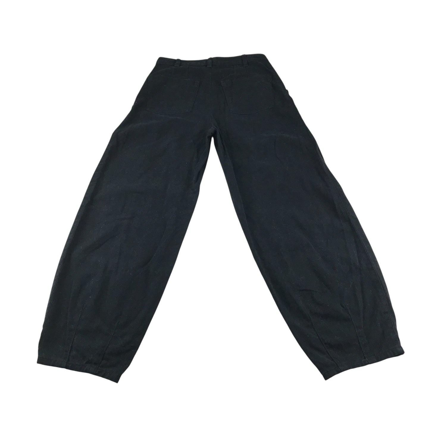 Monki trouser woman's size XS year black plain cotton