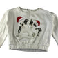 H&M festive sweater 9-10 years white puppy and kitten Christmas pullover