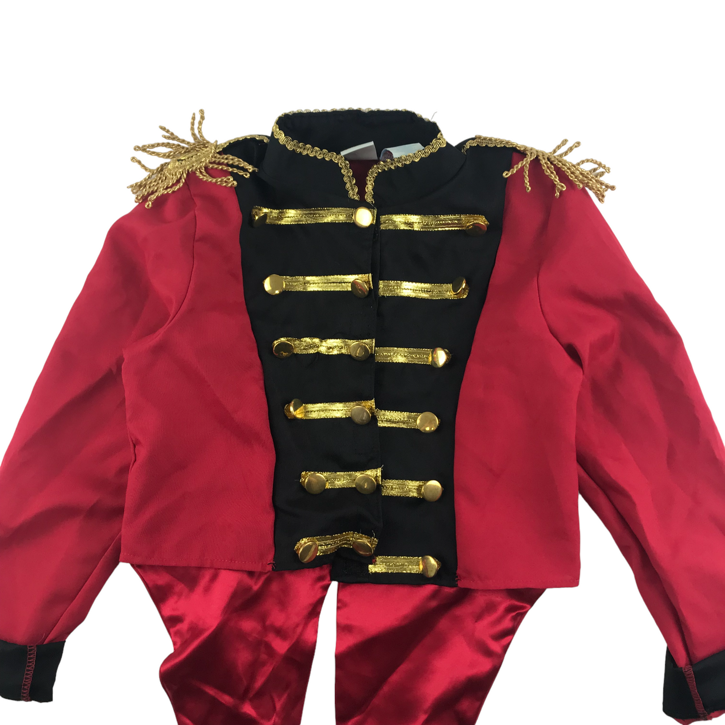 I Want To Be Parade Marching Band Costume Age 7-8 Red Black Skirt and Jacket Set