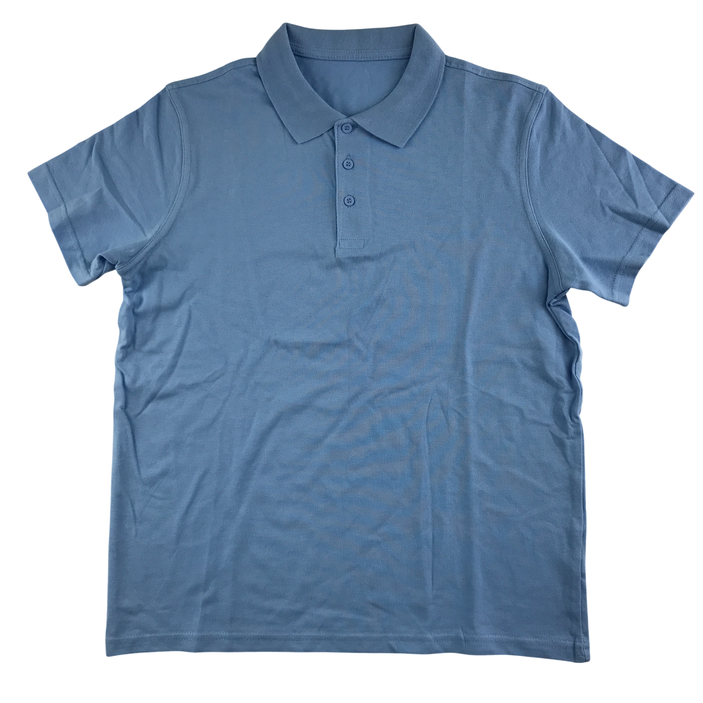 Light blue unisex school polo shirt