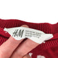 H&M festive jumper 9-10 years red Merry Woofmas dog