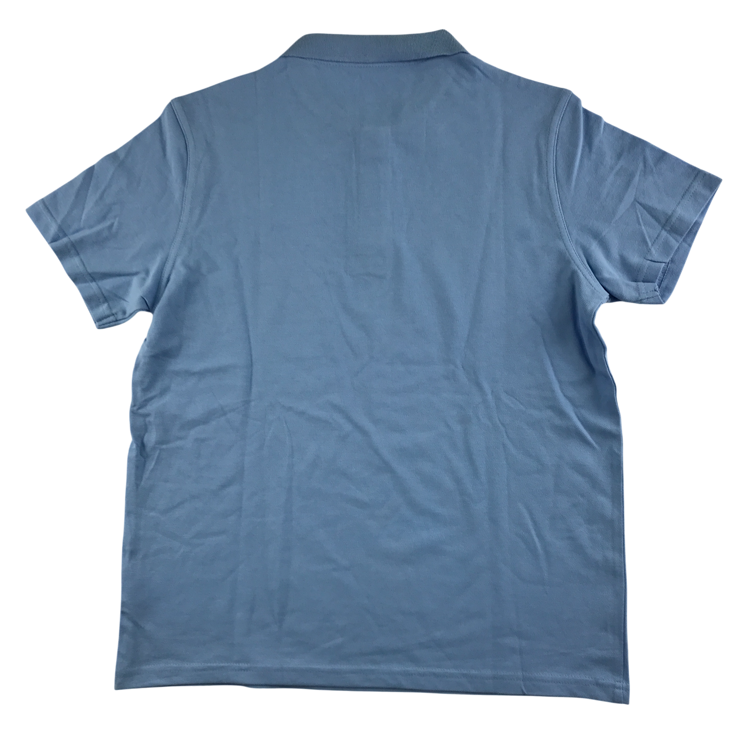 Light blue unisex school polo shirt