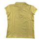 Yellow scallop collar school polo shirt