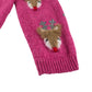 George festive jumper 9-10 years pink reindeers long sleeve pullover